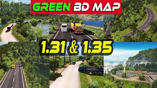 Green BD Map  Full Bangladesh Map v131 amp 35  Install  Link 🔴 Euro Truck Simulator 2 [upl. by Hadden]