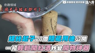 【螺絲起子20個隱藏用途公開 一招輕鬆開紅酒秒變開物神器】｜FunnyFieldTV [upl. by Bysshe285]