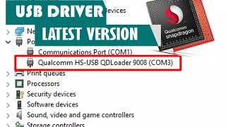 Instal Usb driver qualcom HS USB Qdloader 9008 windows 7810 3264bit [upl. by Atterys]