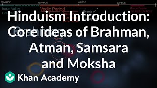 Hinduism Introduction Core ideas of Brahman Atman Samsara and Moksha  History  Khan Academy [upl. by Scrivenor509]