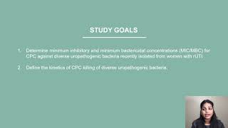 23204 Molecular analysis of cetylpyridinium chloride CPC for use in bladder instillation ther [upl. by Shishko412]