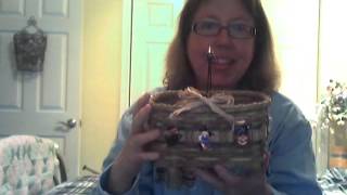 How to Weave a Basket  Basket with Spindle Handle and Crows Feet [upl. by Neiman981]