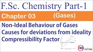 Non ideal Behavior of Gases  Compressibility Factor  Chapter 03 FSc Chemistry Part1 [upl. by Salina]