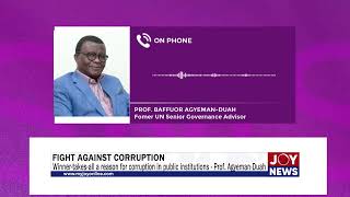 Winnertakesall a reason for corruption in public institutions  Prof AgyemanDuah [upl. by Anitsenre95]