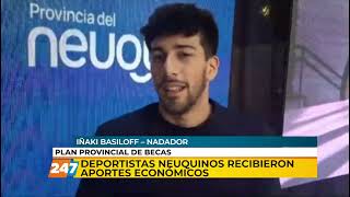 Deportistas neuquinos recibieron aportes económicos  Iñaki Basiloff  Grito Sagrado [upl. by Hameerak]