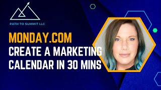 Create a Marketing Content Calendar with mondaycom in 30 minutes [upl. by Ahtoelc344]