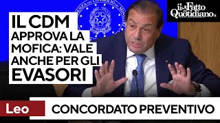 Concordato preventivo biennale in Cdm la modifica che apre ai potenziali evasori [upl. by Wera]