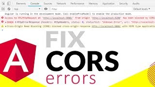 Fix CORS errors in Angular when you have access to API  QUICK FIX [upl. by Methuselah]