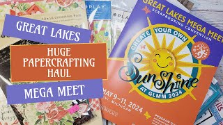 Huge Paper Crafting Haul Great Lakes Mega Meet Scrapbook Convention [upl. by Seton]