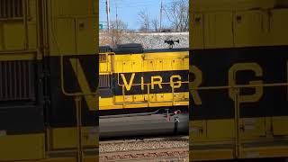 Hard Pulling Virginian Heritage Mid DPU On Norfolk Southern 11K Exiting Harrisburg PA Terminal [upl. by Savdeep349]