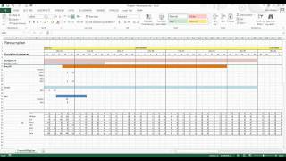 Excel på norsk Gruppere linjer Prosjekt ressursplan [upl. by Pascal852]