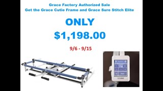 The Grace Company Authorized Sale with Kens Sewing Center in Muscle Shoals AL [upl. by Zicarelli]