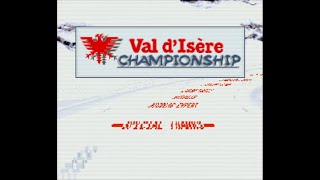 Val dIsere Championship  Super Nintendo Entertainment System  Intro amp Title Screen [upl. by Ijnek]