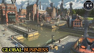 GLOBAL BUSINESS  Anno 1800 MEGACITY SURVIVAL  3 V 1 amp Fully Modded  Part 47 [upl. by Annayoj860]