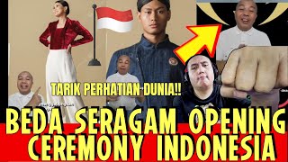 BEDA SERAGAM OPENING CEREMONY INDONESIA🇲🇾REACTION🇮🇩 [upl. by Publius193]