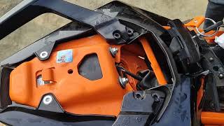 how to remove back seat in new ktm rc200 [upl. by Lenad]