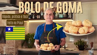 BOLO DE GOMA DE LIQUIDIFICADOR  Rápido fácil e prático [upl. by Luhem]