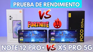 POCO X5 PRO vs Note 12 Pro Prueba de Rendimiento  FortniteCuál es mejor SD 778G o Dimensity 1080 [upl. by Quintessa411]