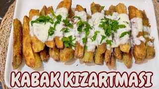 KABAK KIZARTMASI ‼️ SOSLU KABAK kabakkızartması mezetarifleri turkishmezerecipe yemektarifleri [upl. by Anigue]