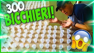 300 BICCHIERI PIENI DACQUA PRANK ai miei GENITORI [upl. by Yedrahs959]