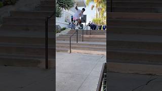 NYJAH HUSTON BS GRIND THROUGH THE KINK skateboarding skateboardingisfun skate [upl. by Collete432]