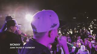 JUAN THUGS N HARMONY  MOMAY LIVE PERFORMANCE  HIPHOPAN SA LA LOMA 2018 [upl. by Mokas795]