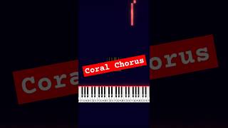 Fortnite Coral Chorus Slow EASY Piano Tutorial 🎹 fortnite easypianotutorial piano shorts [upl. by Cannell]