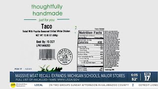 Meat recall now impacting Michigan Schools [upl. by Mae]