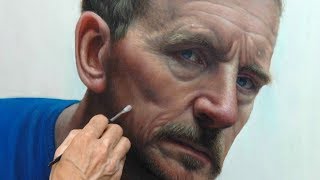 Oil Portrait Colour Glazing using an Airbrush and Acrylic Ink for Grisaille [upl. by Andi]