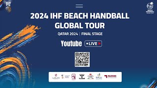 M4 QAT v CRO  2024 IHF BEACH HANDBALL GLOBAL TOUR  QATAR 2024 [upl. by Nodnil]