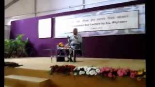 SL BHYRAPPA Kendra Sahitya Akademy Lecture Observations amp Anxieties Part2 [upl. by Mohl]