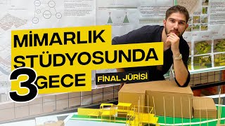 MİMARLIK 2 SINIF FİNAL JÜRİSİ  MAKET YAPMAK  OKULDA 3 GECE mimarlık içmimarlık jüri final [upl. by Anahahs]