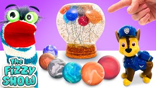 Fizzy amp The Paw Patrol Pups Make A DIY Play Doh Solar System In A Jar  Fun Videos For Kids [upl. by Dnilazor267]