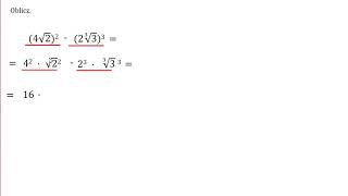Działania na pierwiastkach i potęgach Przykład [upl. by Zacharias929]