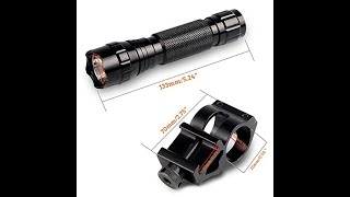 Tactical LED Flashlight with mount and remote switch [upl. by Tavy]