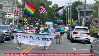 WATCH NEWS12 Thousands marched in Greenport for 2nd Annual North Fork Pride Parade amp Festival [upl. by Vories158]