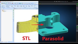 How to convert an STL file to Parasolid solid geometry [upl. by Sivraj]