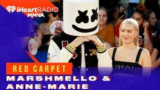 Marshmello amp AnneMarie Arrive Together On the Red Carpet  2018 iHeartRadio MMVA Red Carpet [upl. by Ecidnak]