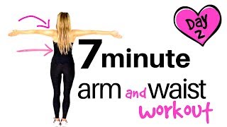 EXERCISE HOME WORKOUT  ARM EXERCISES FOR WOMEN amp WAIST WORKOUT  No equipment needed START NOW [upl. by Lia751]