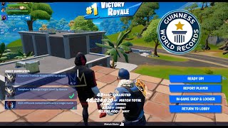 I broke the WORLD RECORD for the most XP earned in ONE Match of Fortnite  40224020 XP [upl. by Irrehc94]