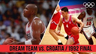 🇺🇸 USA vs 🇭🇷 Croatia  🏀 Basketball Final Barcelona 1992 [upl. by Llejk863]