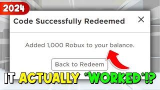 NEW WORKING FREE ROBUX PROMO CODE in ROBLOX 2024 [upl. by Ushijima]