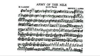 The Army Of The Nile March Kenneth J Alford  Eflat Clarinet [upl. by Ttesil68]