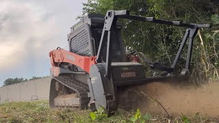 Kubota svl972s Loftness battle AX forestry mulcher kubotacountry farming jesus jesuschrist [upl. by Decca]