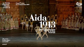 Aida 1913  101 Arena di Verona Opera Festival 2024  Trailer ENG  30 sec [upl. by Naharba]