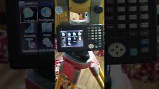 Topotutorial para replanteo topográfico con estación Topcon OS 105 [upl. by Willabella]