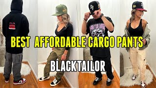 BEST AFFORDABLE CARGO PANTS FOR SB DUNKS FALLWINTER  HUSBAND VS WIFEY FIT CHALLENGE  BLACKTAILOR [upl. by Getraer]