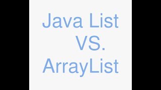 Java list vs arraylist [upl. by Kirk949]