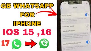 How To Download GBWatusi WhatsApp In IOS 171615  Download Watusi WhatsApp In XXSXS Max [upl. by Neerehs]