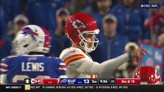 Ed Oliver and Von Miller collapse pocket vs Mahomes for thirddown sack [upl. by Eelsnia468]